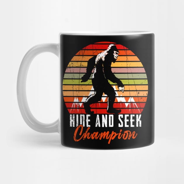 Hide and Seek Champion  Big Foot retro by Caskara